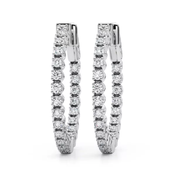 Classic Inside Out U-Prong Diamond Hoop Earrings (1 3/4 ct. tw.)